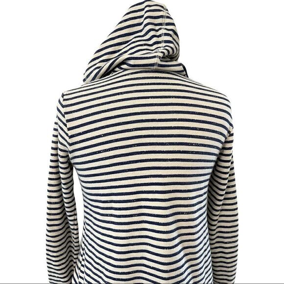 Boston Proper Sport Striped Zip Up Hoodie Sz S - Picture 6 of 10